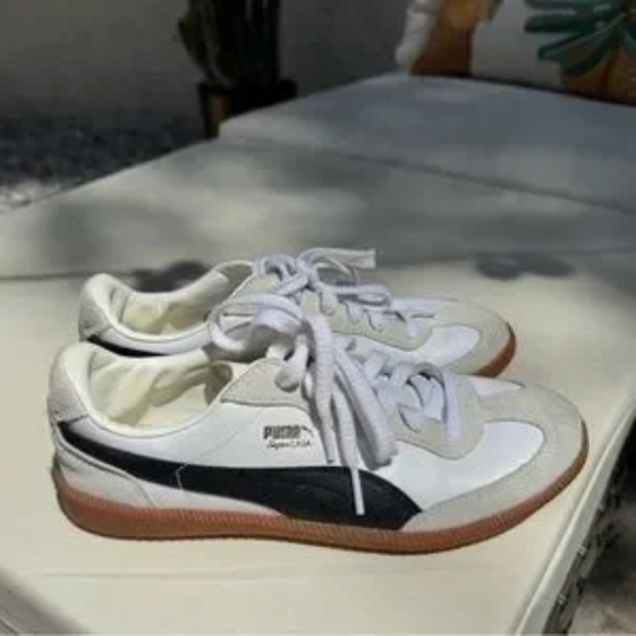 Puma Super Liga Black White 8.5 - Picture 3 of 6